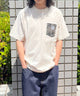 BENDAVISデニムポケットT（SS）/ホワイト モデル:175cm Lサイズ着用