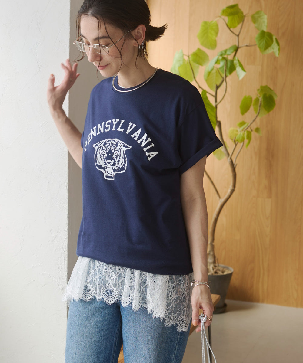 カレッジロゴプリントTee