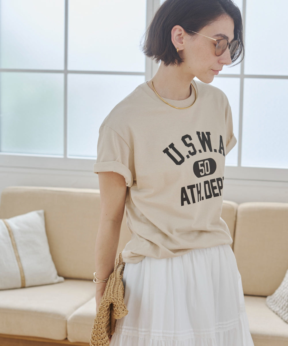 カレッジロゴプリントTee