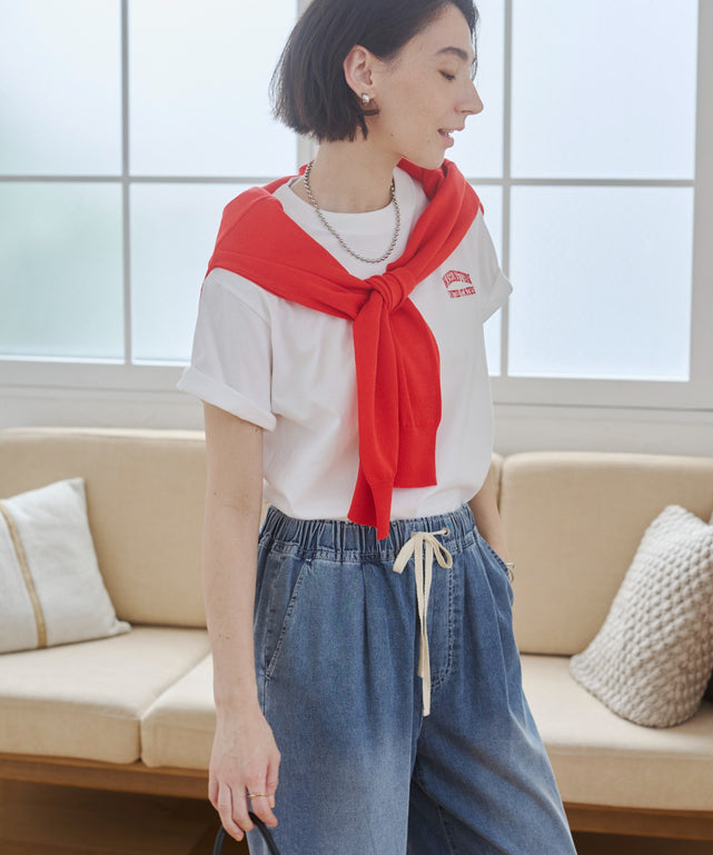 ワンポイント刺繍ロゴTシャツ