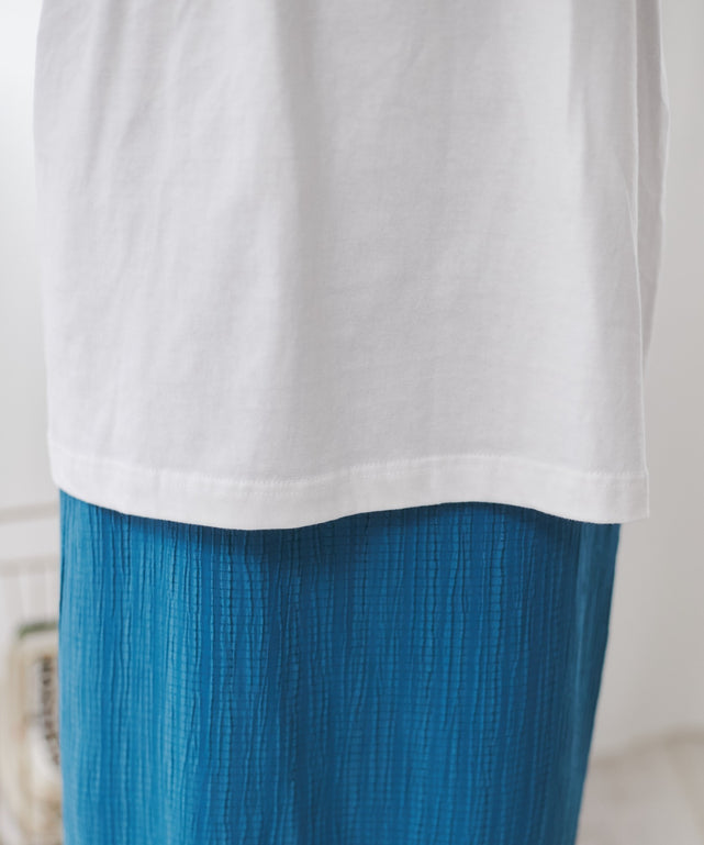 ワンポイント刺繍ロゴTシャツ