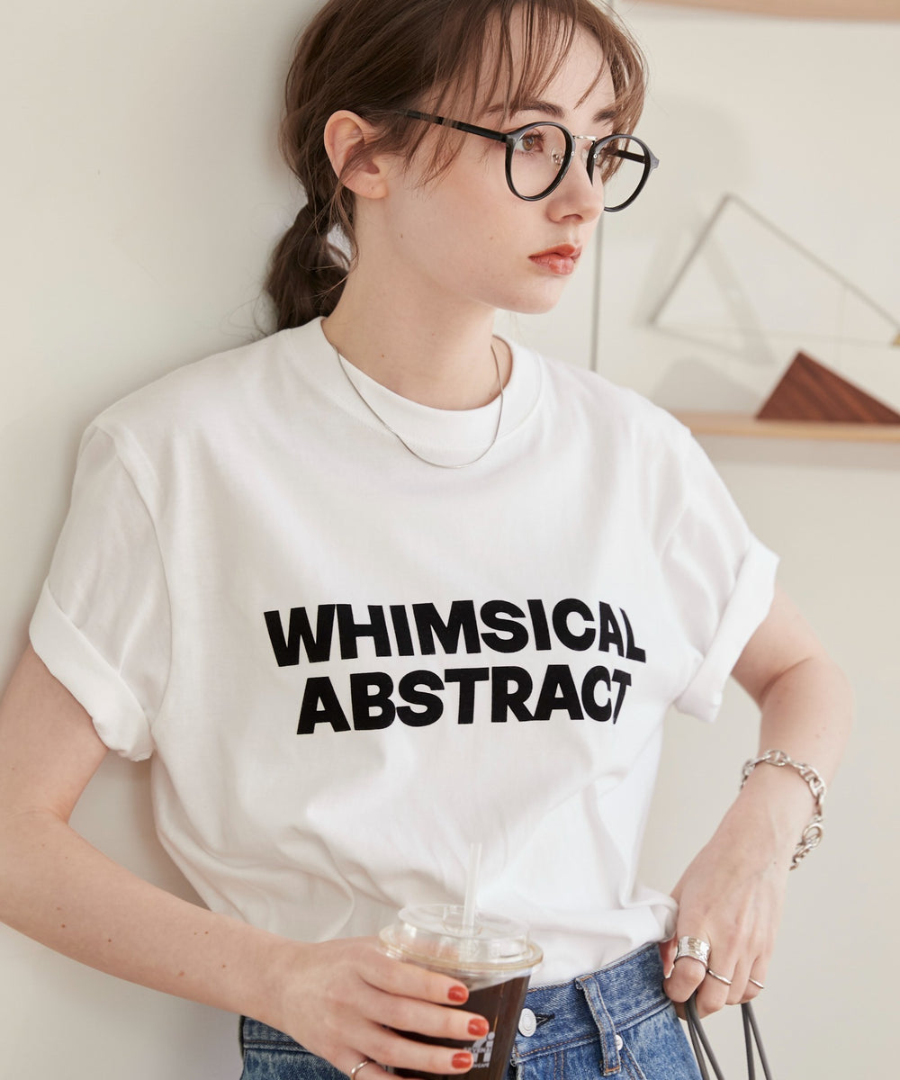 フロッキーロゴプリントTシャツ