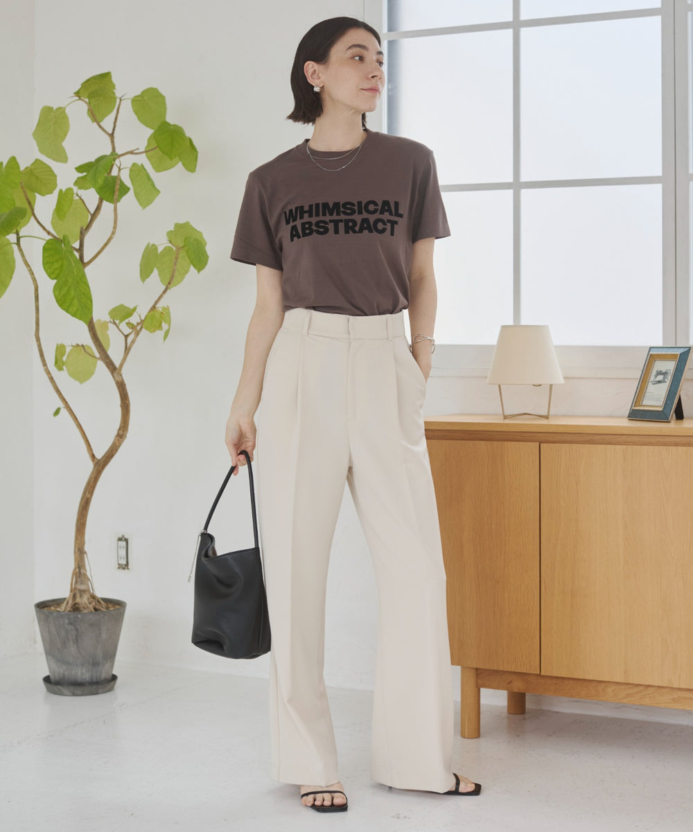 フロッキーロゴプリントTシャツ