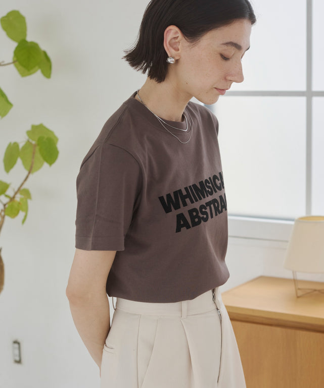 フロッキーロゴプリントTシャツ