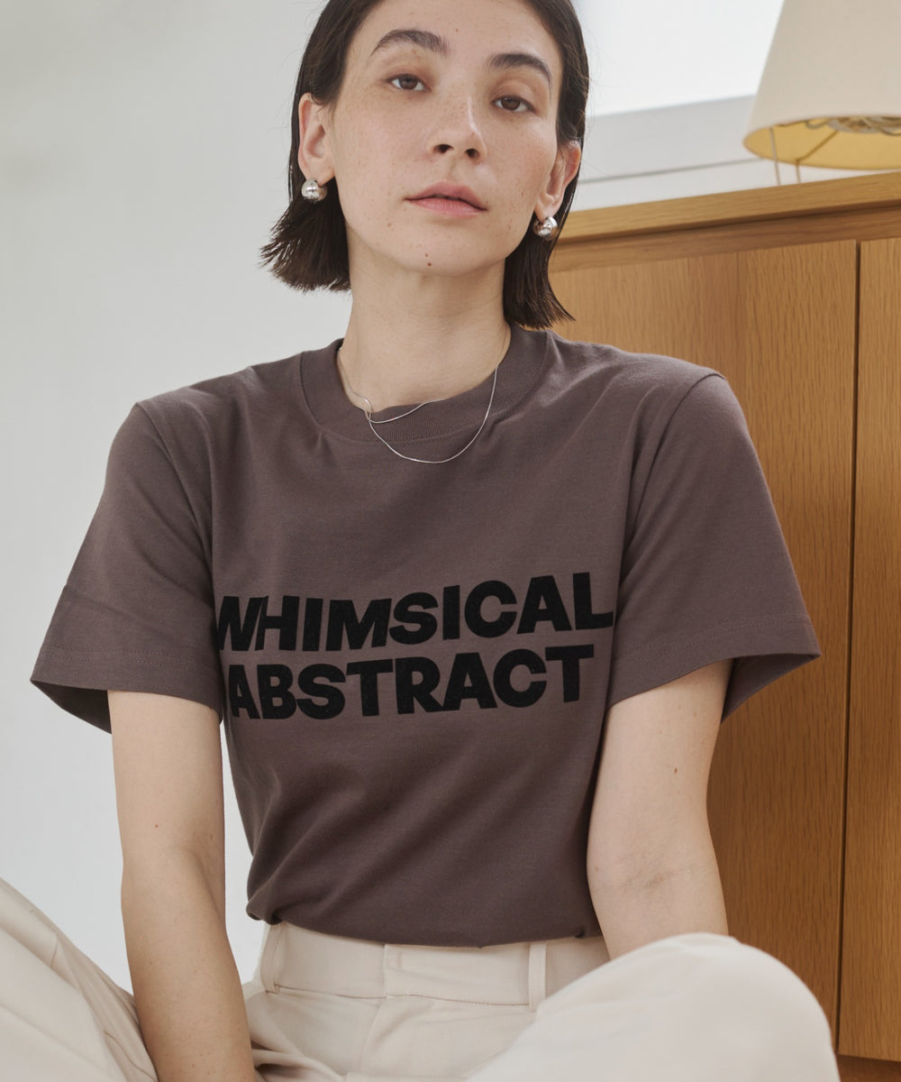フロッキーロゴプリントTシャツ