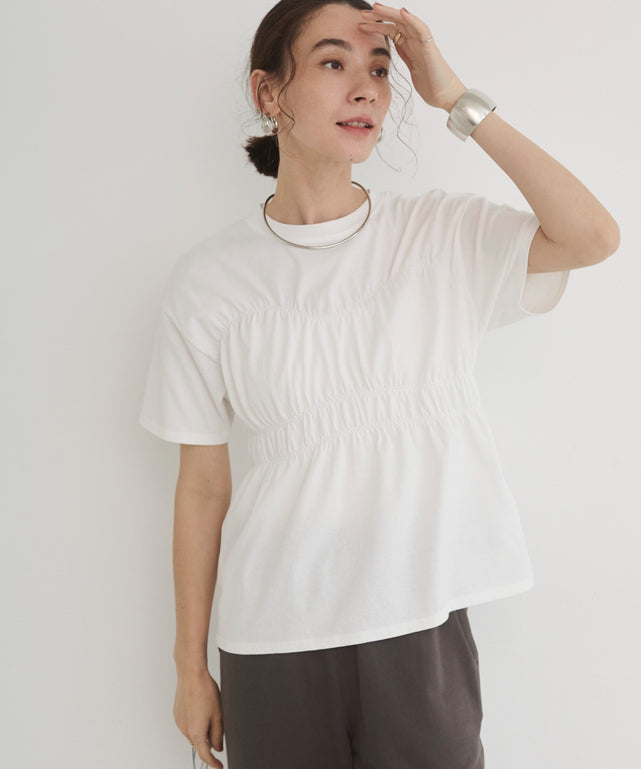 ビスチェ風シャーリングT