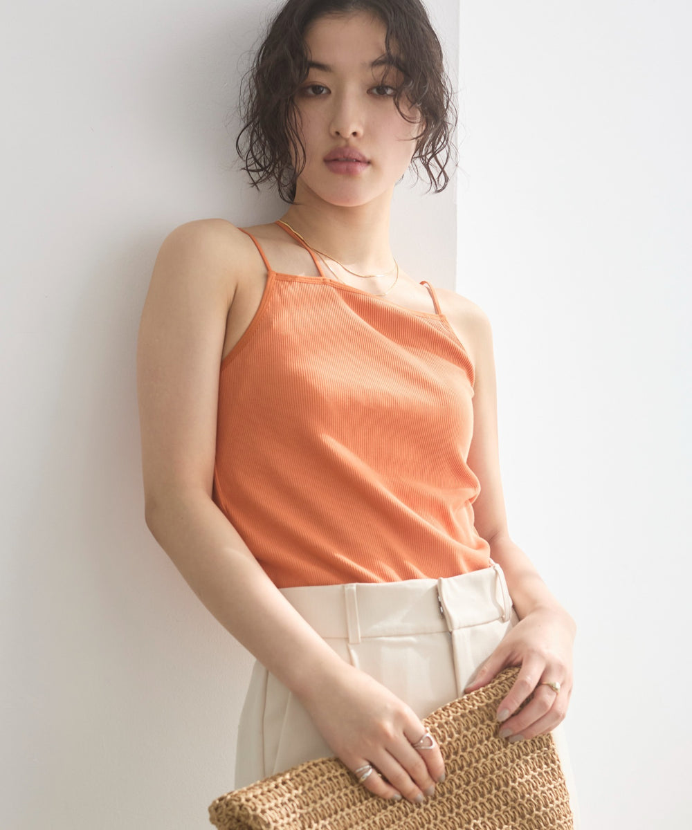 ストラップカップ付きベアキャミソール