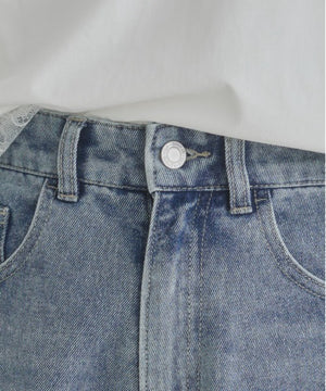 バレルレッグデニムパンツ