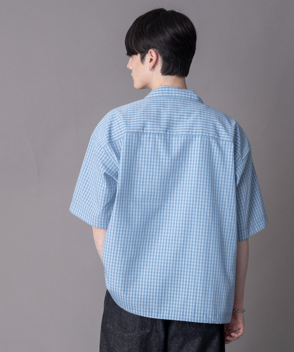 ブルーチェック1 モデル：180cm L着用