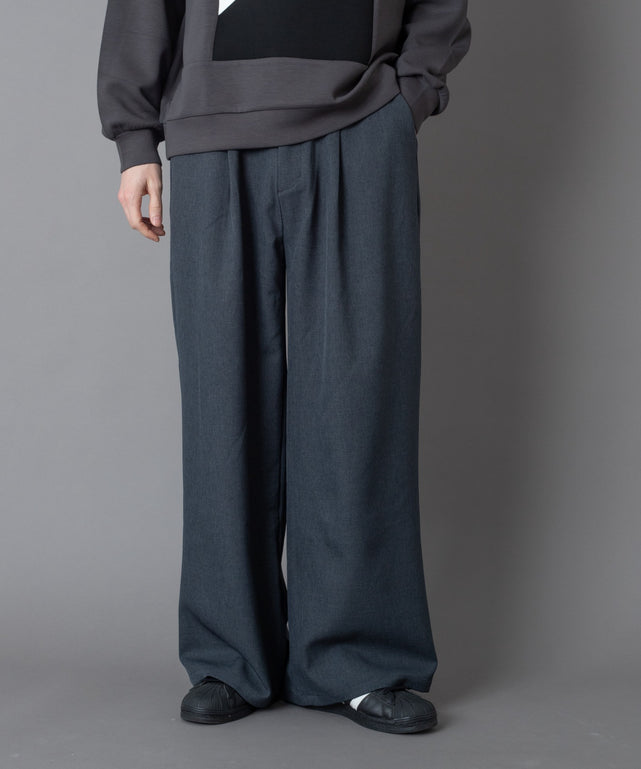タックバギートラウザー/ブルーソノタ モデル：180㎝　L着用