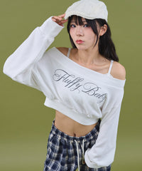 ワイドショルダーロゴスウェット
