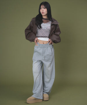 杢グレー モデル：160cm F着用