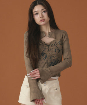 ベージュ モデル：163cm F着用