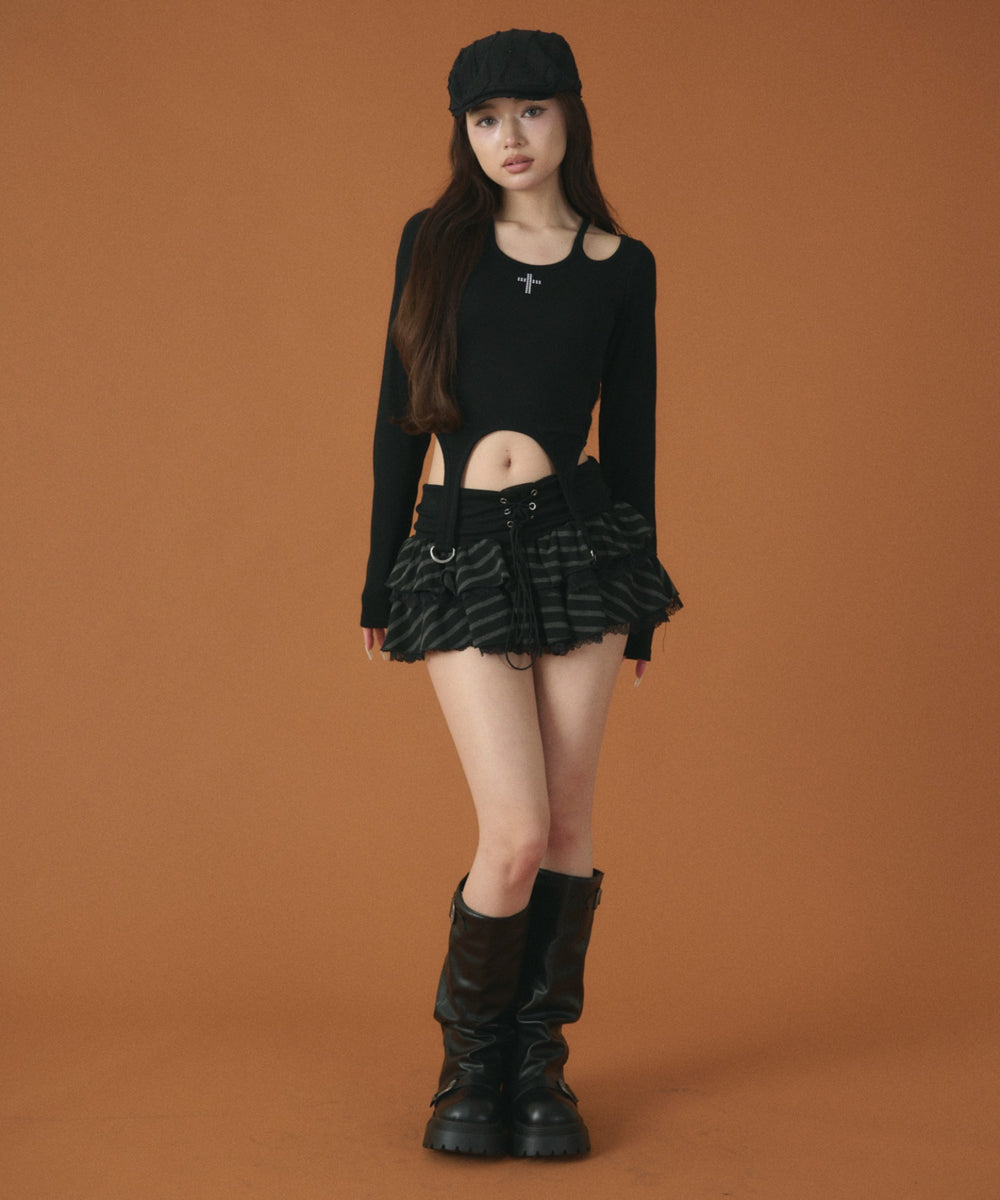 ホワイト モデル：163cm F着用