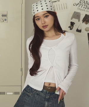 ホワイト モデル：163cm F着用