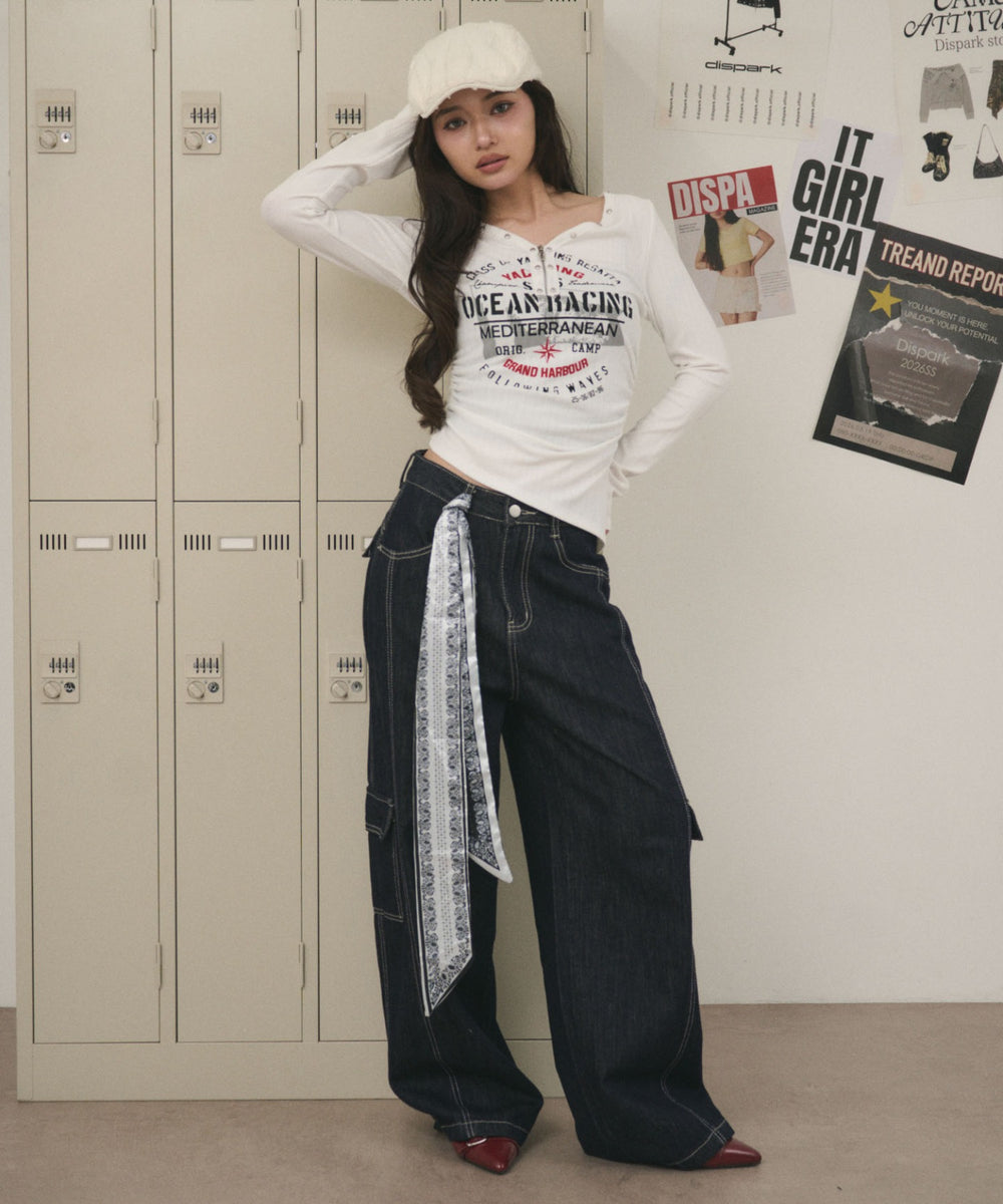 ホワイト モデル：163cm F着用