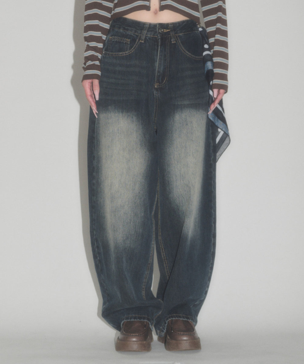 デニム中濃 モデル：163cm S着用