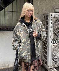 エイジドカモフラフライトジャケット