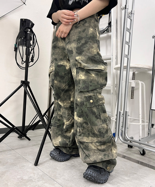 カモフラユーティリティカーゴパンツ/柄1 モデル：154㎝ S着用