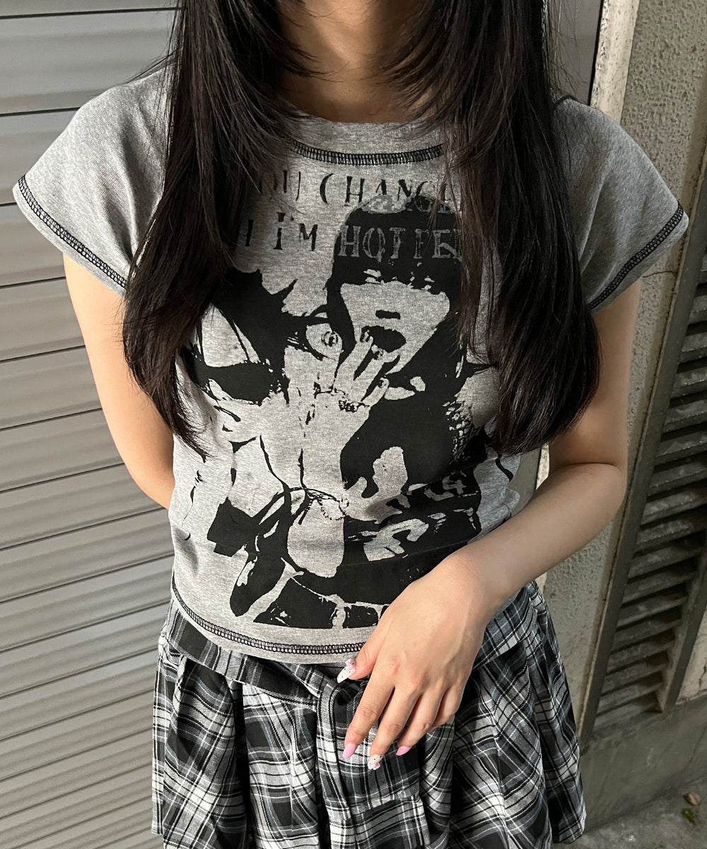 杢グレー モデル：154㎝ FREE着用