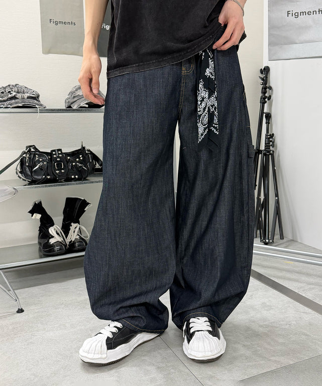 デニムインディゴ モデル:176cm L着用