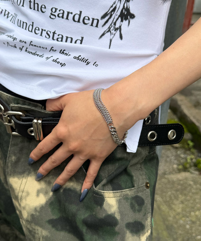 マルチチェーンブレス/シルバー