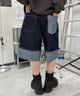デニムインディゴ モデル：159cm　Sサイズ