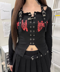 ハトメロゴデザイントップス