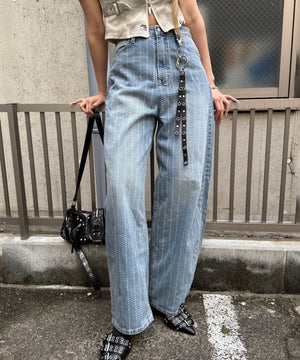 デニム中濃 モデル:168cm L着用