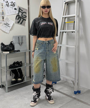 デニム中濃 モデル:168cm L着用
