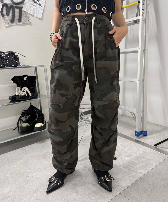 3Dカモフライージーカーゴ/チャコール モデル:168cm M着用