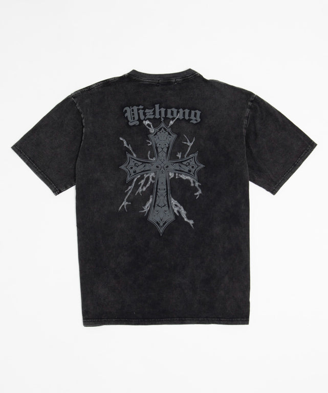 フェード発泡ロゴTシャツ