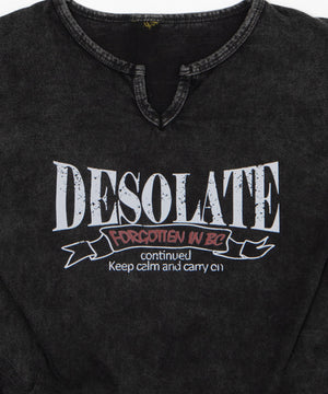 サイドギャザーピグメントTシャツ