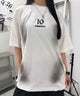 フェードワンポイントビッグTシャツ/ホワイト モデル:168cm F着用