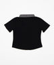 チェックキリカエリボンタイTシャツ