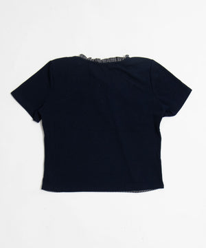 フリルドッキングヘンリーTシャツ
