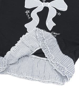 フリルヘムパッチワークTシャツ