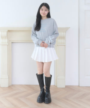 杢グレー モデル：160cm F着用
