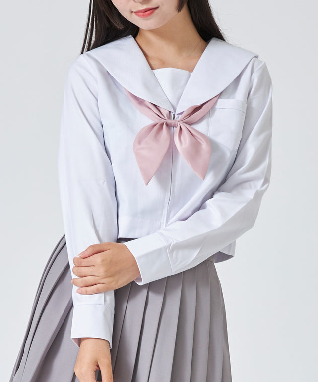 スクールセーラーシャツ/ホワイト モデル:160cm M着用