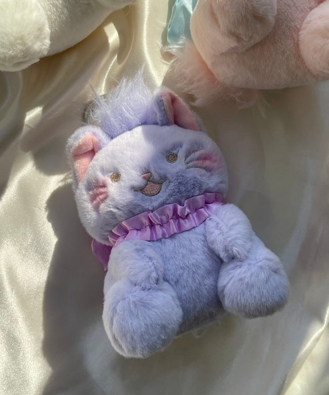 おめかしcatぬいぐるみキーホルダー/パープル