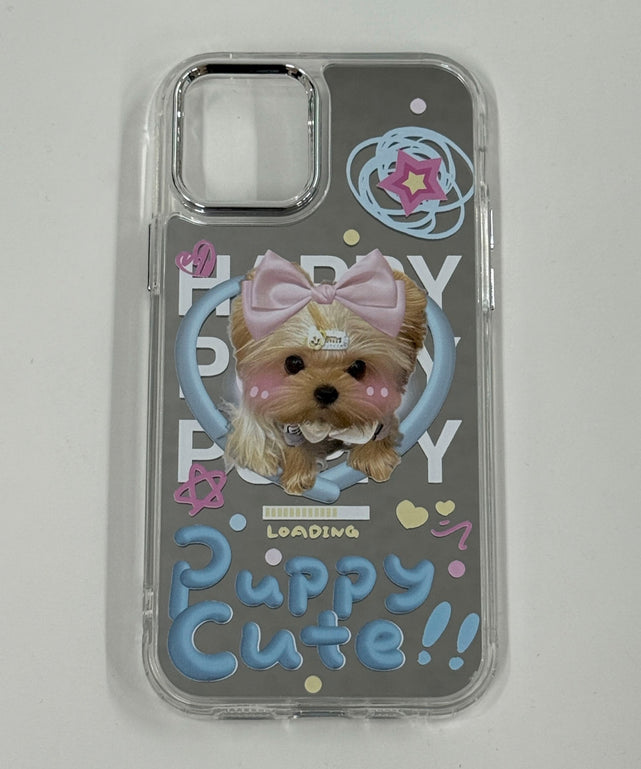 puppyミラーiphoneケース/iphone12/12Pro
