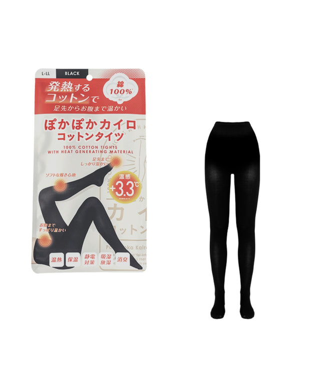 ぽかぽかカイロコットンタイツ（綿100％）/柄２