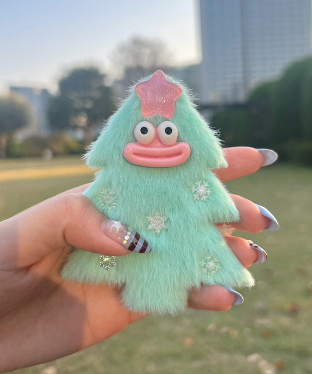 メリースノーツリーモンスターぬいぐるみキーホルダー/グリーンソノタ