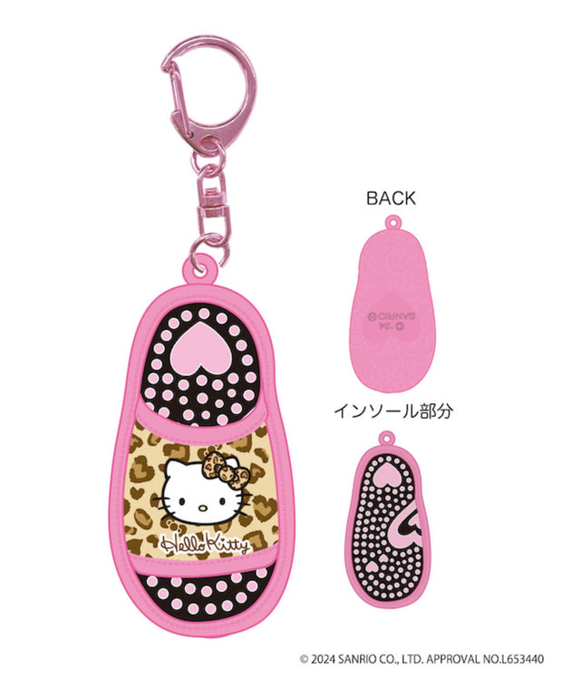 GALキティ ミニサンダルキーホルダー/柄1:レオパード