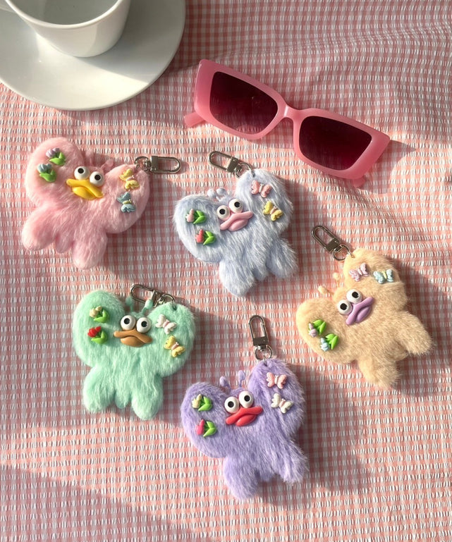 ぱたぱたちょうちょモンスターぬいぐるみキーホルダー