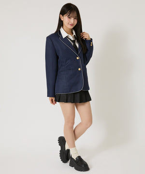 ネイビー モデル:158cm M着用