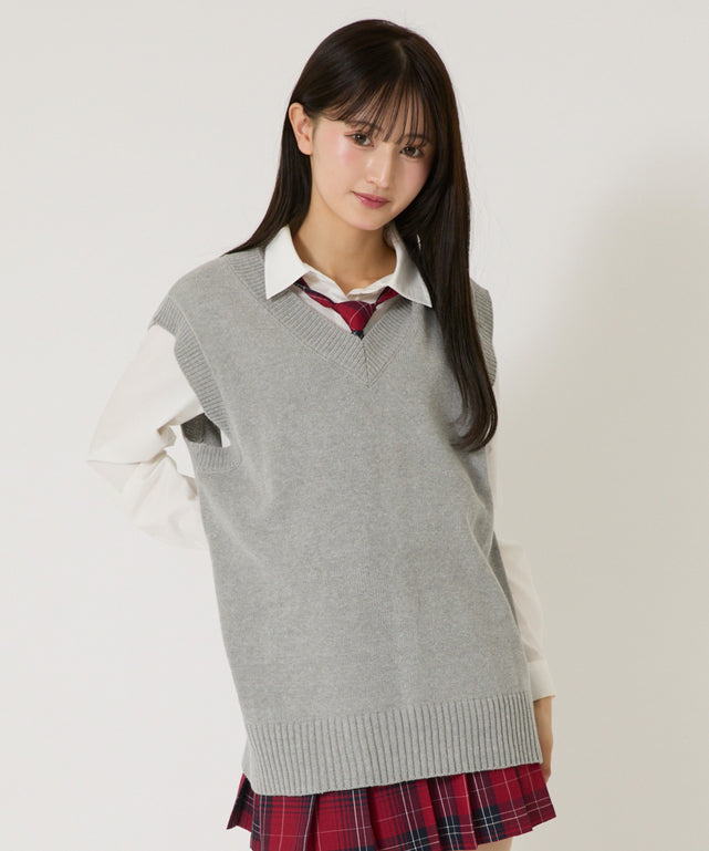 杢グレー モデル:158cm F着用