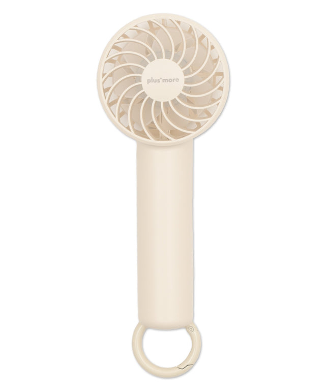 カラビナ付ハンディファン/オフホワイト
