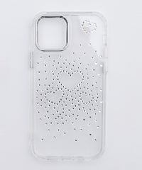 ビジューハートiphoneケース
