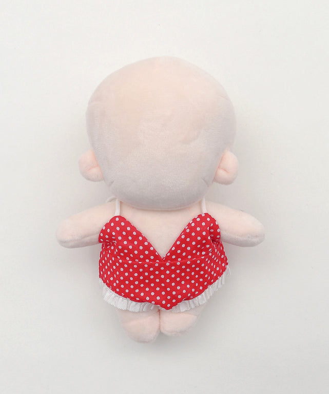 ぬいドット柄水着15cm/レッド